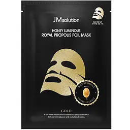Маска для інтенсивного живлення JMsolution Honey Luminous Royal Propolis Foil Mask Gold 10 шт. - мініатюра 3
