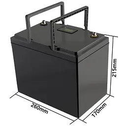 Акумуляторна батарея для ДБЖ Liitokala LiFePO4 12 V / 100 А*ч (12V 100Ah LCD) - мініатюра 3