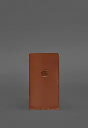 Шкіряний чохол для iPhone 13 Світло-коричневий Crazy Horse