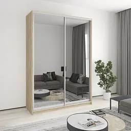 Шафа-купе дводверна MebelStar Комбо AL 2 Дзеркала 170x60x240 см Дуб сонома (MBS-4190)