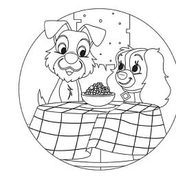 Disney Маля. Гра з кольором. Леді та Бродяга - - мініатюра 3
