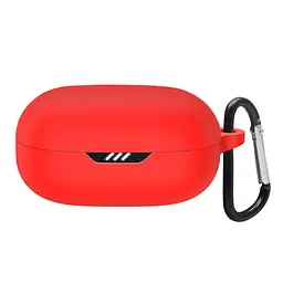 Силіконовий чохол для навушників JBL Wave Flex, Hang Case, червоний, ультратонкий захисний кейс товщиною 2 мм, захист від подряпин, пилу та ударів, компактний, з карабіном для кріплення, ArmorStandart (ARM73553)