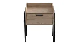 Тумба модульна Ferrum-decor Бетті 540x450x320 метал Чорний ДСП Дуб Сан-Марино 16 мм (FRD-105508) - мініатюра 2