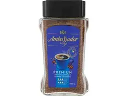 Кава розчинна AMBASSADOR 190г Premium, скло