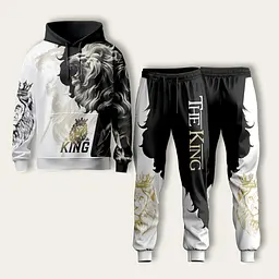 Костюм спортивний худі та штани з 3D принтом King 29414 2XL