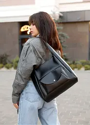 Сумка жіноча Sambag HOBO BLISS Чорна 31 х 31 х 12 см (53453001) - мініатюра 8