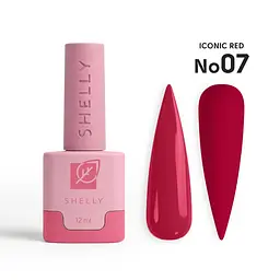Гель-лак для нігтів 07 Iconic Red Shelly 12 мл - мініатюра 1