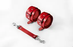 Наручники Feral Feelings Hand Restraints Red, натуральна шкіра