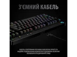 Клавіатура Logitech G PRO Mechanical Gaming USB (920-009392) - мініатюра 7
