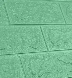 Самоклеюча декоративна 3D панель 3D Loft під цеглу м'ята 700x770x5мм - мініатюра 4