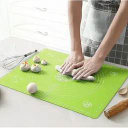 Килимок силіконовий для розкочування тіста та випічки зелений 50*39 см Kamille - мініатюра 2