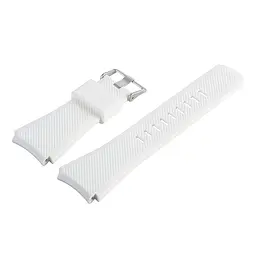 Силіконовий ремінець Watchbands для Samsung Galaxy Watch 46mm Silver Samsung Gear S3 - білий (WB001WHITE46) - мініатюра 4