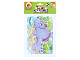 Пазли магнітні VLADI TOYS А5 "Бегемотики" VT3205-76 - мініатюра 4