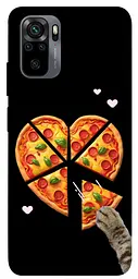 Чохол Demsky Pizza Love Cat для Xiaomi Redmi Note 10 / Note 10s