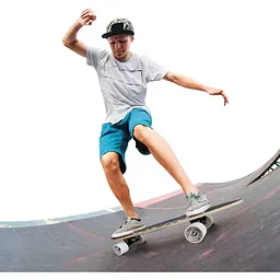 Скейтборд Yvolution Fishtail Cruiser LED 76 см синій (YS52B2) - мініатюра 7