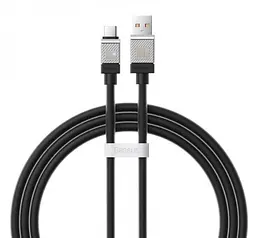 Кабель Baseus CoolPlay Series Fast Charging Cable USB to Type-C 100W 1m CAKW000601 Black - мініатюра 4