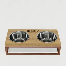 Hollky Base S — миски на підставці для маленьких собак та котів (2 × 0,45 л) - мініатюра 5