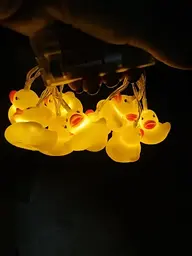 Гірлянда світлодіодна для дитячої кімнати DUCK 1.5 м Гірлянда із 10 пластикових міні-каченят - мініатюра 4