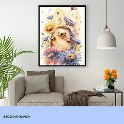 Набір для розпису по номерах "Веселий їжачок" 40*50 см, IDEA2-GX46029, ТМ "99IDEAS" - мініатюра 3