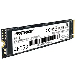 Накопичувач SSD M.2 2280 480GB Patriot (P310P480GM28) - мініатюра 2