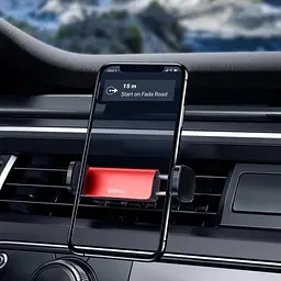 Автомобільний тримач Baseus Steel Cannon Air Outlet Car Mount SUGP-09 Red - мініатюра 5