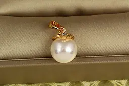 Кулон Xuping Jewelry жемчужинка зі спіралькою зверху 1,4 см золотистий
