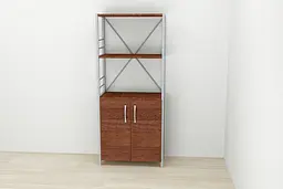Етажерка 3/60 Ferrum-decor Серії Конект із тумбою 144x60x28 Сірий ДСП Венге (FRD-105533) - мініатюра 3