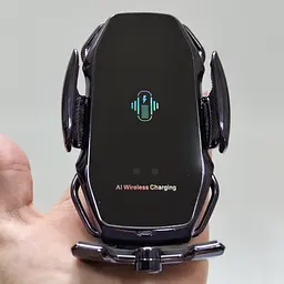 Тримач з бездротовою зарядкою для телефону А5S 15W + магнітна зарядка. IPhone та Android (Type-C, Lightning, microUSB) - мініатюра 5