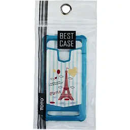 Чохол-накладка Toto Universal TPU case with image 5.5" Eiffel Tower Blue - мініатюра 2