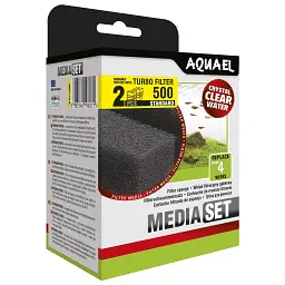 Губка Aquael Media Set Standard 2 шт. для внутрішнього фільтра Aquael Turbo Filter 500