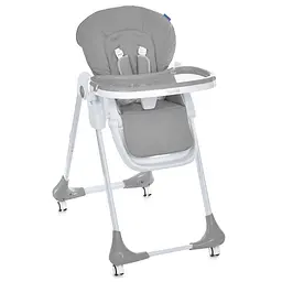 Стільчик для годування M 3233L Dark Gray 3 положення спинки 4 колеса екошкіра (M 3233L Dark Gray)