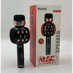 Бездротовий караоке мікрофон з динаміком 5 тембрів USB AUX FM Wster WS-2911 - мініатюра 4