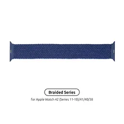 Ремінець ArmorStandart Braided Solo Loop для Apple Watch 42 (Series 11-10)/41/40/38 Atlantic Blue Size 6 (144 mm) (ARM58068)