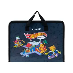 Папка - портфель Kite на молнии A4 Hot Wheels, 1 отделение (HW25-202)