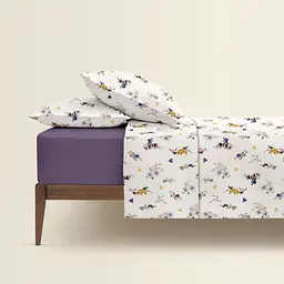 Комплект постільної білизни Cosas євро з простирадлом на резинці SUMMER GARDEN CS1 200 x 220 см (FlowersBavovna_El160-95Aurora_200) - мініатюра 2