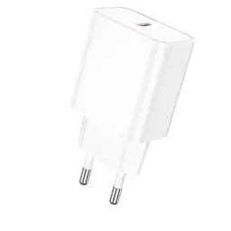 Адаптер мережевий BOROFONE Power single port charger BA71A 1Type-C 20W чорний - мініатюра 8