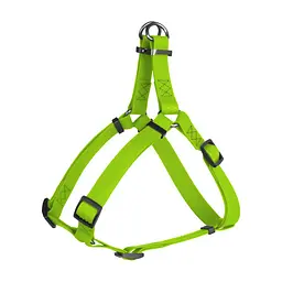 Шлея для собак WAUDOG Waterproof з QR-паспортом XS Ш 15 мм Д 30-39 см салатова (27635)
