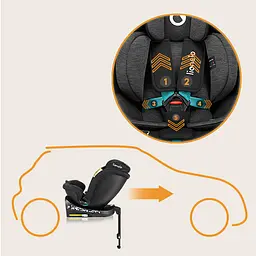Автокрісло Lionelo Navy I-Size black turquoise (LO-NAVY I-SIZE BLACK TURQUOISE) - мініатюра 15