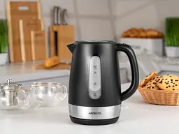 Електрочайник Ardesto Strix 1.7 л чорно-сріблястий (EKL-F19B) - мініатюра 4
