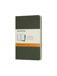 Записник Moleskine Cahier кишеньковий, Лінійка Зелений (CH011K15)