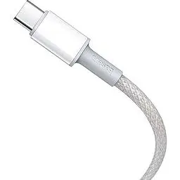 Кабель Baseus High Density Braided Fast Charging Cable Type-C to Type-C 100W 1m CATGD-02 White - мініатюра 2