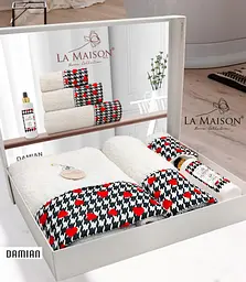 Подарунковий набір рушників з парфумами La Maison 30х50см+50х90см+70х140см pbe0047345 - мініатюра 4
