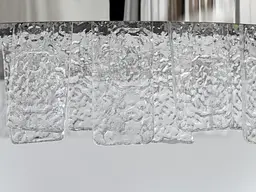 Підвісний світильник LED Diasha 817/600CH Silver, 140W, регульована висота, 60 см, кришталь, для коридору та вітальні - мініатюра 6