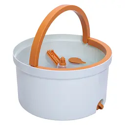 Комплект для прибирання MOP BUCKET SET швабра з віджимом 119 см і відром 7 л Блакитний Household HP-35015-45 - мініатюра 7