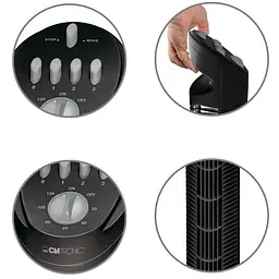 Вентилятор Clatronic T-VL 3546 Black - мініатюра 2