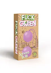 Вагінальні кульки Fuck Green Sphere Balls, 3.2 см, рожевий - мініатюра 3