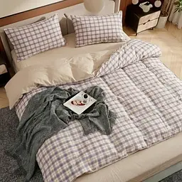 Постільна білизна двоспальне Viluta Варена бавовна Wash Printed W 06-2 175х210 см