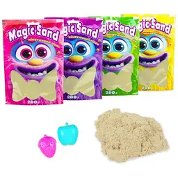 Кінетичний пісок STRATEG Magic sand в пакеті 39401-1 0,200кг Рожевий