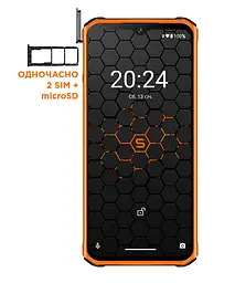 Смартфон Sigma Mobile X-treme PQ56 Dual Sim Black/Orange - мініатюра 2