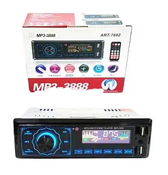 Автомагнітола XPRO MP3 3888 ISO 1DIN FM тюнер 4х50W чорний сенсорний дисплей (7882_510) - мініатюра 4